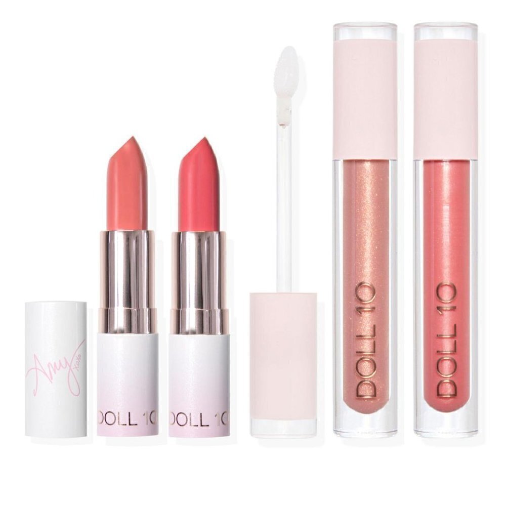 Doll 10 4-piece Amy's Lip Set - 2 Lip Gloss and 2 Lip Sticks FULL SIZE - NEW